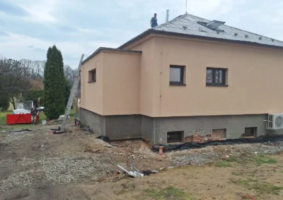 Fassadendämmung eines Einfamilienhauses